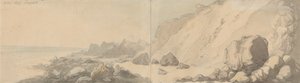 アンダークリフ、スティープヒル、ワイト島 作： Thomas Rowlandson